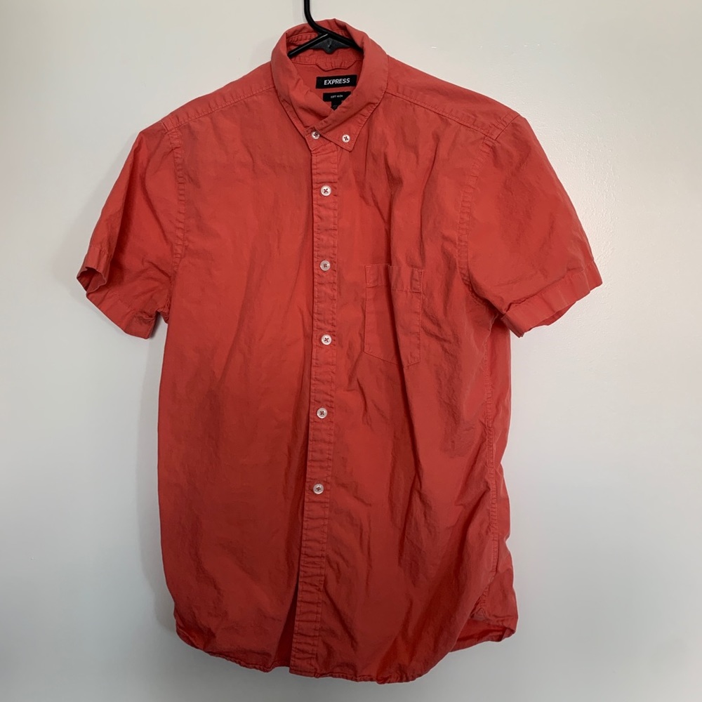 Express Soft Wash Button-Down Tee - image 1